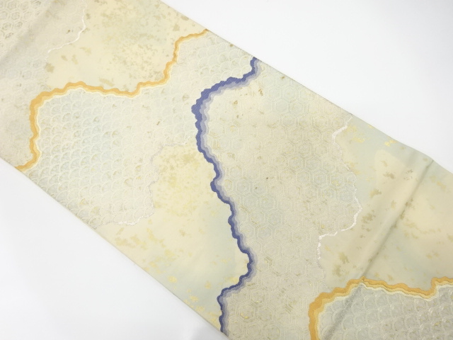 アンティーク　道長取りに古典柄織り出し袋帯（材料）